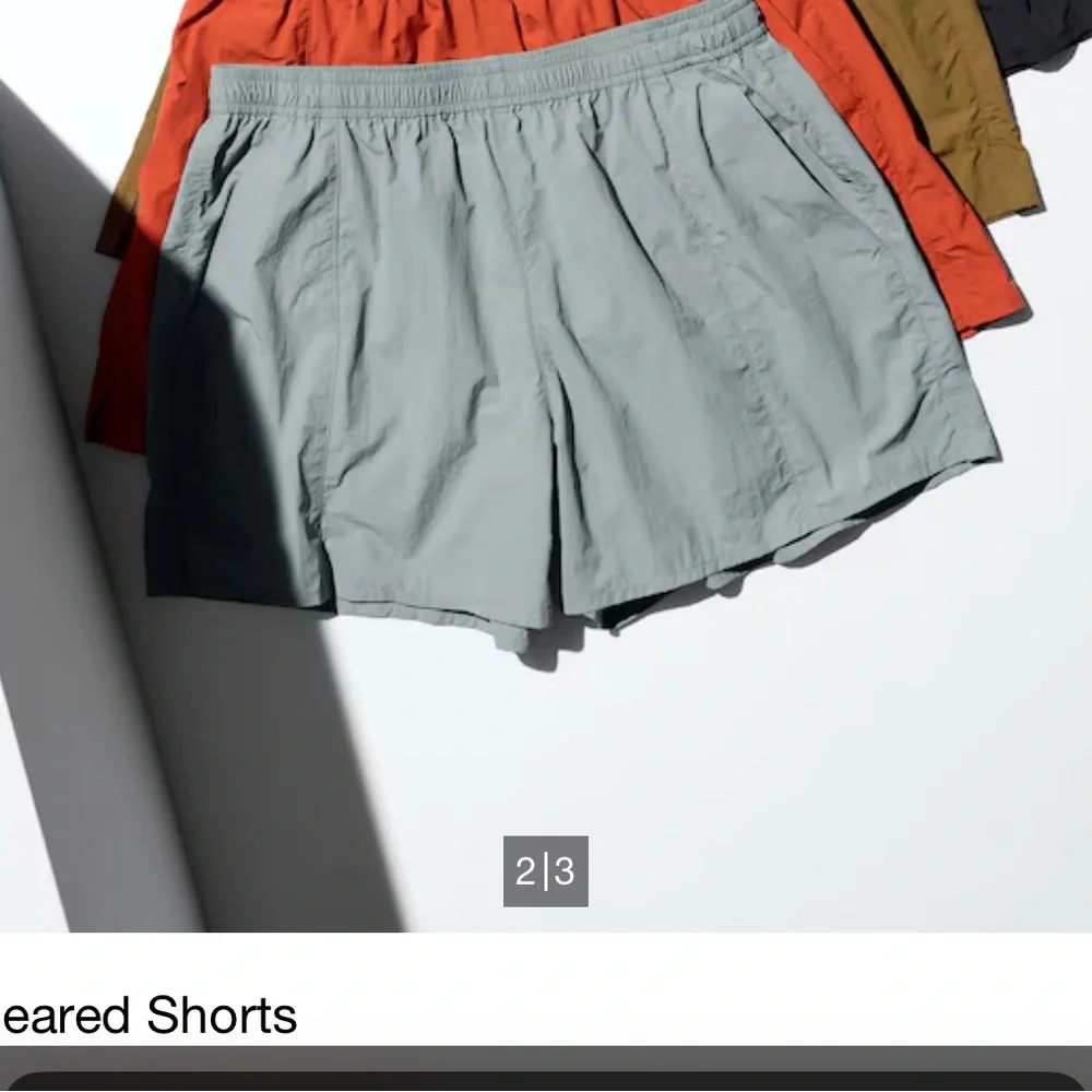 Uniqlo C Collection Women’s Small Athletic Geared Gray Shorts - Picture 3 of 10